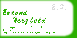 botond herzfeld business card